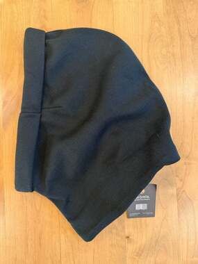 Hairbrella Rain Scarf Waterproof Satin-Lined Black NEW